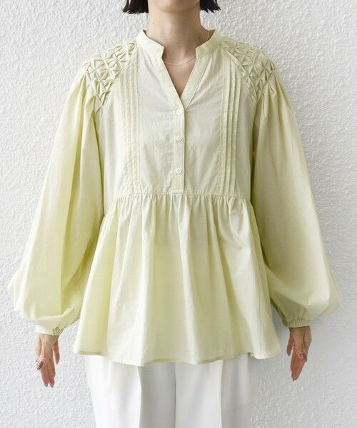 SHIPS / シップス シャツ・ブラウス | 《予約》【WEB限定】〈手洗い可能〉ショルダー 刺繍 タック ブラウス | 詳細26