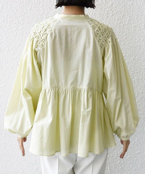 SHIPS / シップス シャツ・ブラウス | 《予約》【WEB限定】〈手洗い可能〉ショルダー 刺繍 タック ブラウス | 詳細28