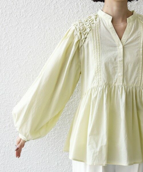 SHIPS / シップス シャツ・ブラウス | 《予約》【WEB限定】〈手洗い可能〉ショルダー 刺繍 タック ブラウス | 詳細29