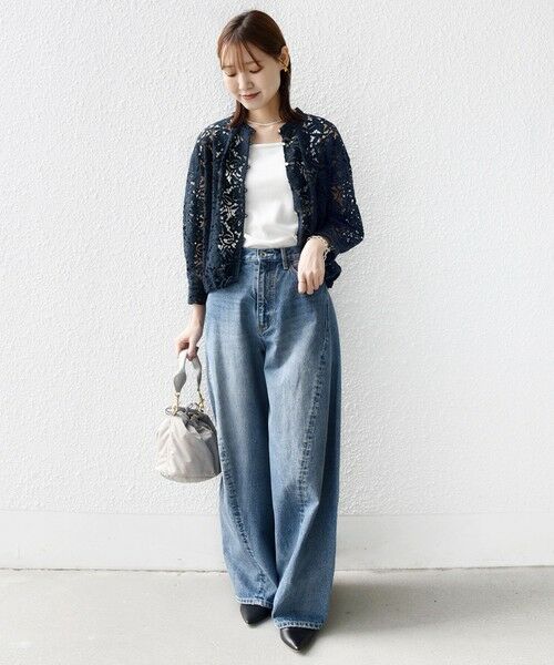 SHIPS / シップス シャツ・ブラウス | 《予約》〈手洗い可能〉裾 ドロスト レース ブラウス | 詳細16