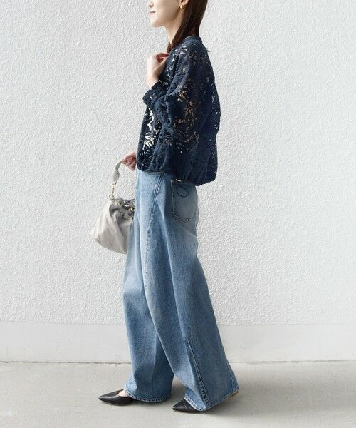 SHIPS / シップス シャツ・ブラウス | 《予約》〈手洗い可能〉裾 ドロスト レース ブラウス | 詳細17