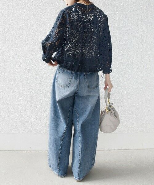 SHIPS / シップス シャツ・ブラウス | 《予約》〈手洗い可能〉裾 ドロスト レース ブラウス | 詳細18