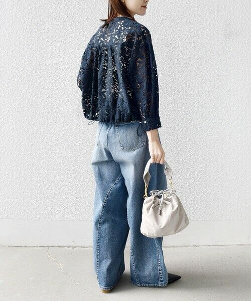 SHIPS / シップス シャツ・ブラウス | 《予約》〈手洗い可能〉裾 ドロスト レース ブラウス | 詳細19