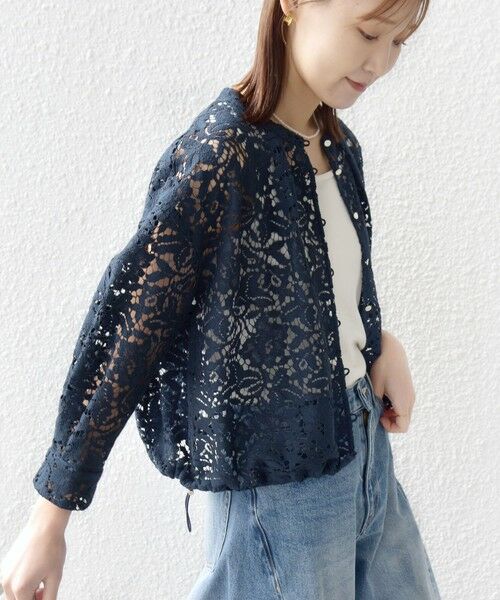 SHIPS / シップス シャツ・ブラウス | 《予約》〈手洗い可能〉裾 ドロスト レース ブラウス | 詳細24