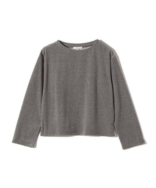 SHIPS / シップス Tシャツ | 〈手洗い可能〉コットン ベロア ボートネック ロング スリーブ プルオーバー | 詳細9