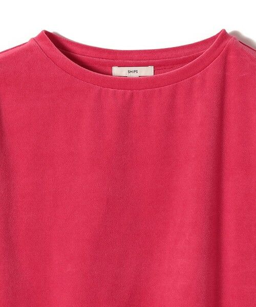 SHIPS / シップス Tシャツ | 〈手洗い可能〉コットン ベロア ボートネック ロング スリーブ プルオーバー | 詳細22