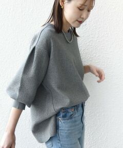 SHIPS / シップス カットソー（半袖以外） | 《予約》〈手洗い可能〉ダブル フェイス ニット リブ コンビ プルオーバー