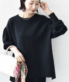 SHIPS / シップス カットソー（半袖以外） | 《予約》〈手洗い可能〉ダブル フェイス ニット リブ コンビ プルオーバー