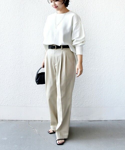 SHIPS / シップス カットソー（半袖以外） | 《予約》〈手洗い可能〉ダブル フェイス ニット リブ コンビ プルオーバー | 詳細2