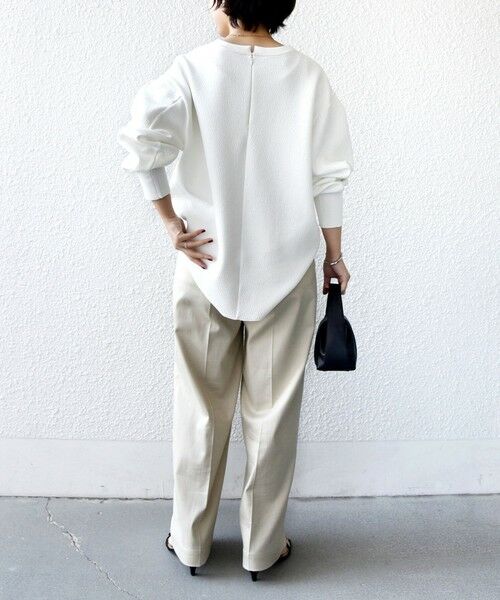 SHIPS / シップス カットソー（半袖以外） | 《予約》〈手洗い可能〉ダブル フェイス ニット リブ コンビ プルオーバー | 詳細4