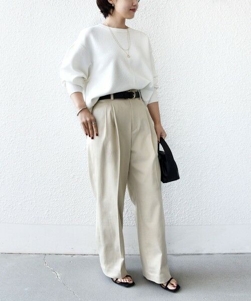 SHIPS / シップス カットソー（半袖以外） | 《予約》〈手洗い可能〉ダブル フェイス ニット リブ コンビ プルオーバー | 詳細5