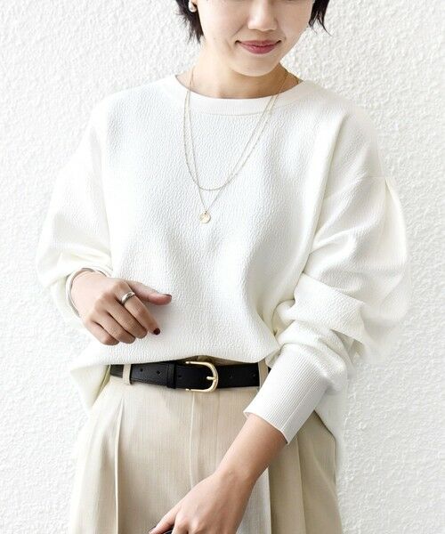 SHIPS / シップス カットソー（半袖以外） | 《予約》〈手洗い可能〉ダブル フェイス ニット リブ コンビ プルオーバー | 詳細6