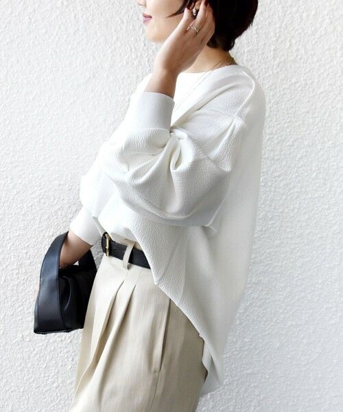 SHIPS / シップス カットソー（半袖以外） | 《予約》〈手洗い可能〉ダブル フェイス ニット リブ コンビ プルオーバー | 詳細7