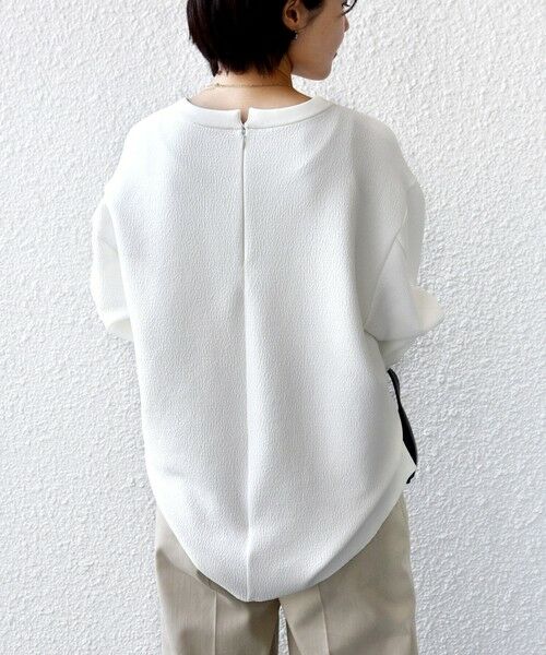 SHIPS / シップス カットソー（半袖以外） | 《予約》〈手洗い可能〉ダブル フェイス ニット リブ コンビ プルオーバー | 詳細8