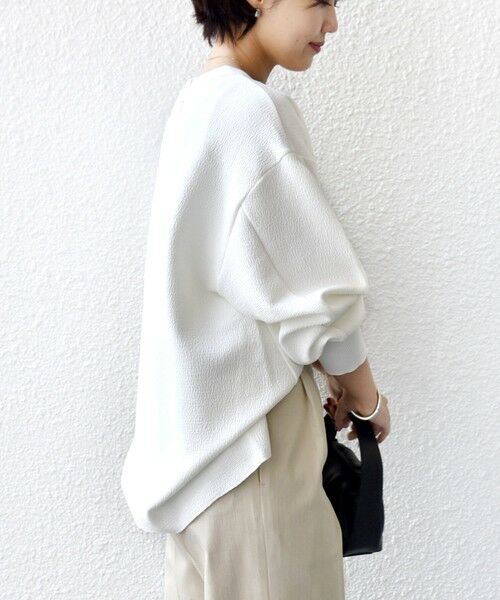 SHIPS / シップス カットソー（半袖以外） | 《予約》〈手洗い可能〉ダブル フェイス ニット リブ コンビ プルオーバー | 詳細9