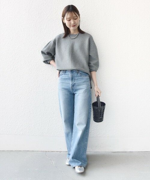 SHIPS / シップス カットソー（半袖以外） | 《予約》〈手洗い可能〉ダブル フェイス ニット リブ コンビ プルオーバー | 詳細13