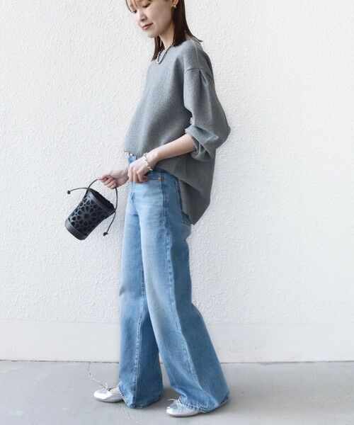 SHIPS / シップス カットソー（半袖以外） | 《予約》〈手洗い可能〉ダブル フェイス ニット リブ コンビ プルオーバー | 詳細14