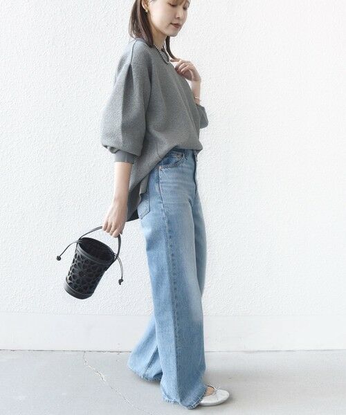 SHIPS / シップス カットソー（半袖以外） | 《予約》〈手洗い可能〉ダブル フェイス ニット リブ コンビ プルオーバー | 詳細16