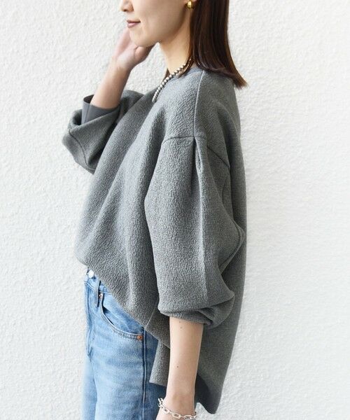 SHIPS / シップス カットソー（半袖以外） | 《予約》〈手洗い可能〉ダブル フェイス ニット リブ コンビ プルオーバー | 詳細18