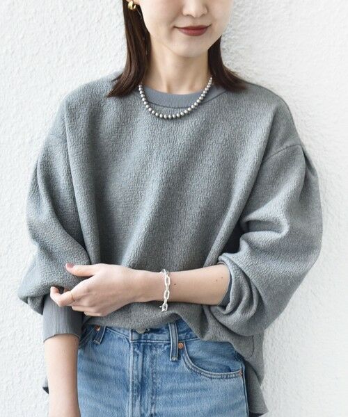 SHIPS / シップス カットソー（半袖以外） | 《予約》〈手洗い可能〉ダブル フェイス ニット リブ コンビ プルオーバー | 詳細21