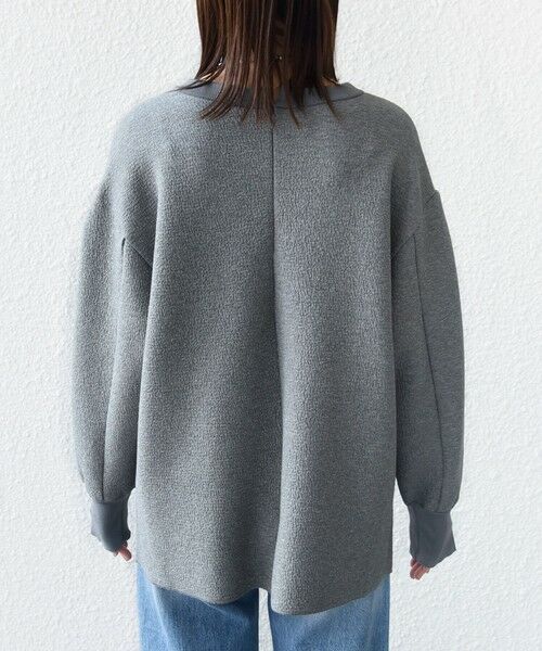 SHIPS / シップス カットソー（半袖以外） | 《予約》〈手洗い可能〉ダブル フェイス ニット リブ コンビ プルオーバー | 詳細30