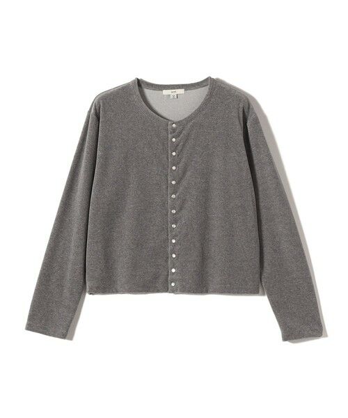 SHIPS / シップス カーディガン・ボレロ | 〈手洗い可能〉コットン ベロア パール モチーフ ボタン カーディガン | 詳細9