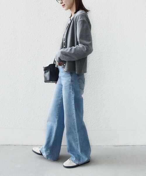 SHIPS / シップス カーディガン・ボレロ | 〈手洗い可能〉コットン ベロア パール モチーフ ボタン カーディガン | 詳細2