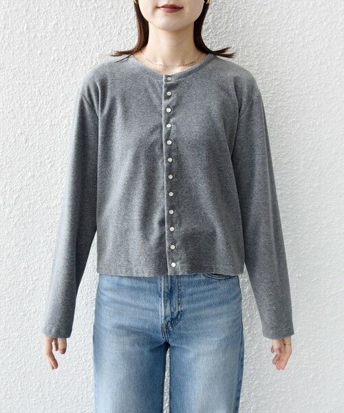 SHIPS / シップス カーディガン・ボレロ | 〈手洗い可能〉コットン ベロア パール モチーフ ボタン カーディガン | 詳細11