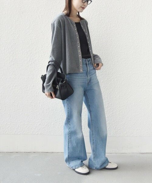 SHIPS / シップス カーディガン・ボレロ | 〈手洗い可能〉コットン ベロア パール モチーフ ボタン カーディガン | 詳細4