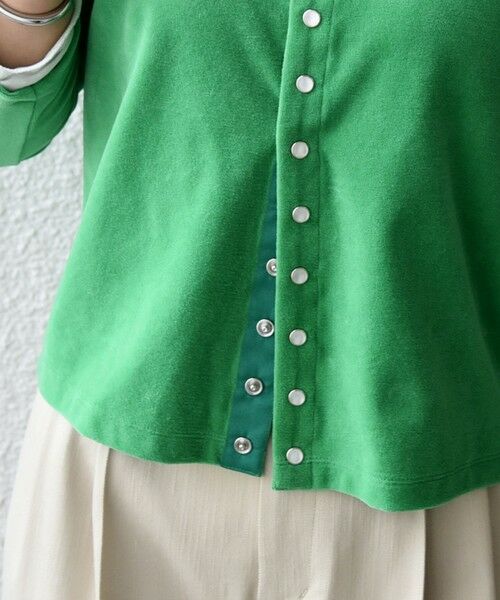 SHIPS / シップス カーディガン・ボレロ | 〈手洗い可能〉コットン ベロア パール モチーフ ボタン カーディガン | 詳細23