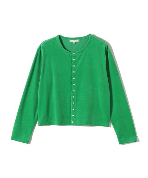 SHIPS / シップス カーディガン・ボレロ | 〈手洗い可能〉コットン ベロア パール モチーフ ボタン カーディガン | 詳細24