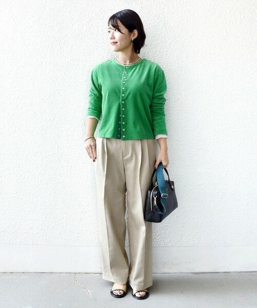 SHIPS / シップス カーディガン・ボレロ | 〈手洗い可能〉コットン ベロア パール モチーフ ボタン カーディガン | 詳細15