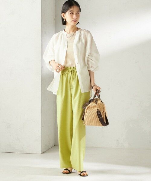 SHIPS / シップス キャミソール・チューブトップ | 《予約》【SHIPS別注】GGG:〈手洗い可能〉スクエアネック リブ タンクトップ | 詳細5