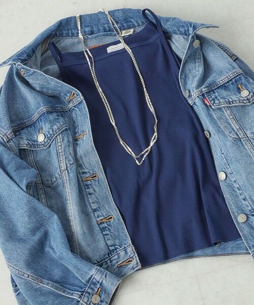 SHIPS / シップス キャミソール・チューブトップ | 《予約》【SHIPS別注】GGG:〈手洗い可能〉スクエアネック リブ タンクトップ | 詳細28