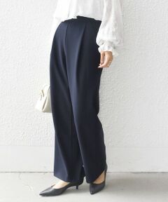 SHIPS / シップス ショート・ハーフ・半端丈パンツ | 【SHIPS別注】kaene:〈洗濯機可能〉ダンボール ストレート タック パンツ（セレモニー対応可）