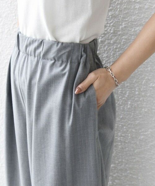 SHIPS / シップス その他パンツ | 〈手洗い可能〉トロ ピン ストライプ / 無地 ウエスト ギャザー パンツ | 詳細27