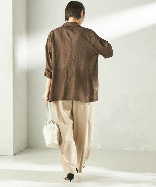 SHIPS / シップス その他パンツ | 〈手洗い可能〉トロ ピン ストライプ ウエスト ギャザー パンツ | 詳細30