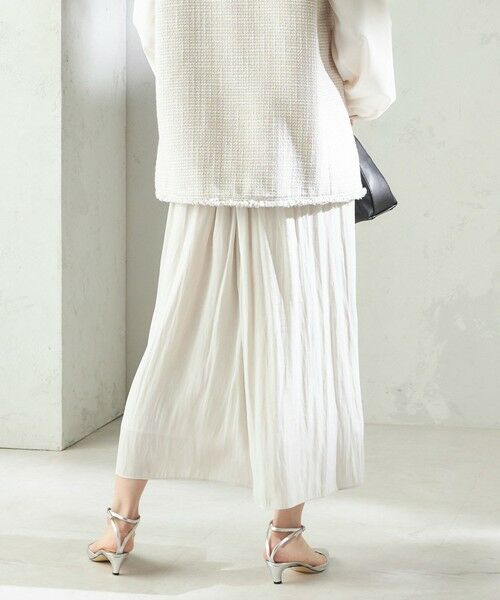 SHIPS / シップス その他パンツ | 《予約》〈手洗い可能〉カッセン パウダー サテン スカート パンツ | 詳細7