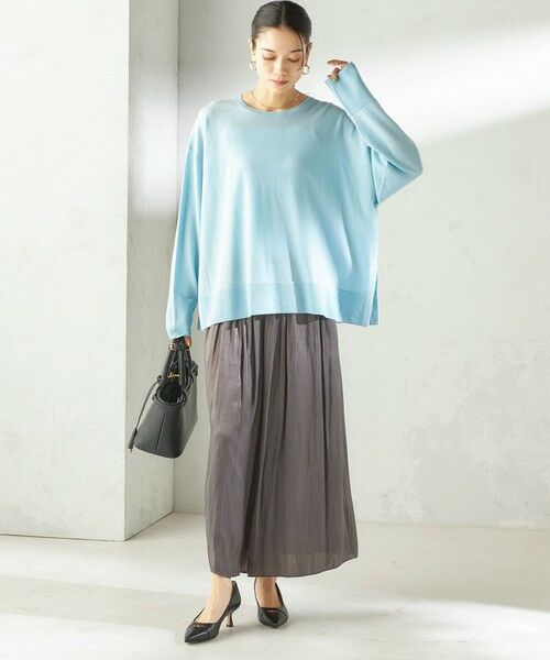 SHIPS / シップス その他パンツ | 《予約》〈手洗い可能〉カッセン パウダー サテン スカート パンツ | 詳細12