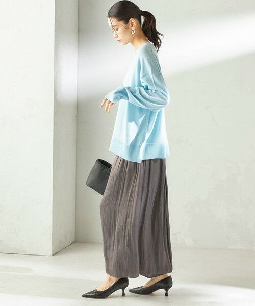 SHIPS / シップス その他パンツ | 《予約》〈手洗い可能〉カッセン パウダー サテン スカート パンツ | 詳細13