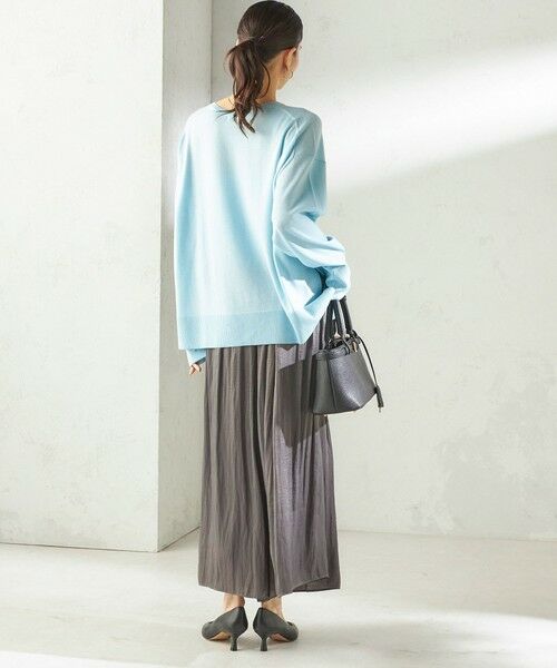 SHIPS / シップス その他パンツ | 《予約》〈手洗い可能〉カッセン パウダー サテン スカート パンツ | 詳細14