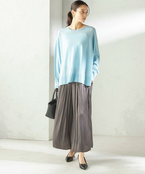 SHIPS / シップス その他パンツ | 《予約》〈手洗い可能〉カッセン パウダー サテン スカート パンツ | 詳細11