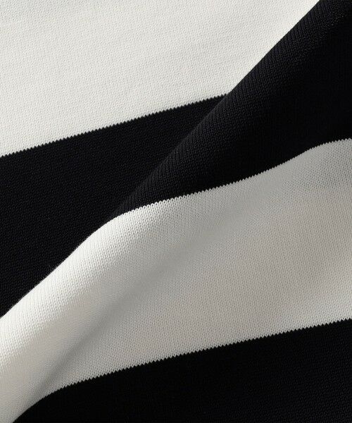 SHIPS / シップス ニット・セーター | SHIPS Primary Navy Label:ガス コットン ワイド ボーダー クルーネック | 詳細1