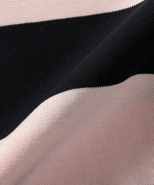 SHIPS / シップス ニット・セーター | SHIPS Primary Navy Label:ガス コットン ワイド ボーダー クルーネック | 詳細6