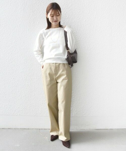 SHIPS / シップス ニット・セーター | 《予約》【WEB限定】〈手洗い可能〉ショルダー レース コンビ ニット プルオーバー | 詳細1