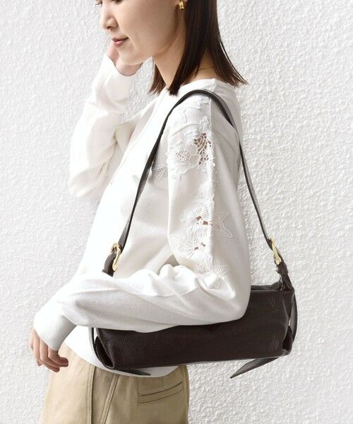 SHIPS / シップス ニット・セーター | 《予約》【WEB限定】〈手洗い可能〉ショルダー レース コンビ ニット プルオーバー | 詳細6