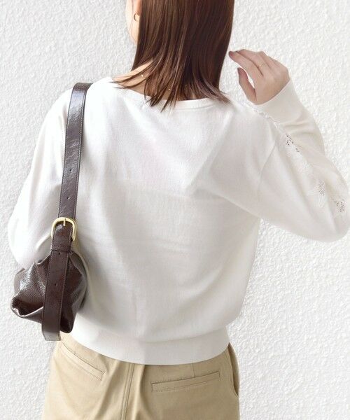 SHIPS / シップス ニット・セーター | 《予約》【WEB限定】〈手洗い可能〉ショルダー レース コンビ ニット プルオーバー | 詳細7