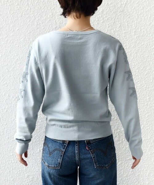 SHIPS / シップス ニット・セーター | 《予約》【WEB限定】〈手洗い可能〉ショルダー レース コンビ ニット プルオーバー | 詳細28