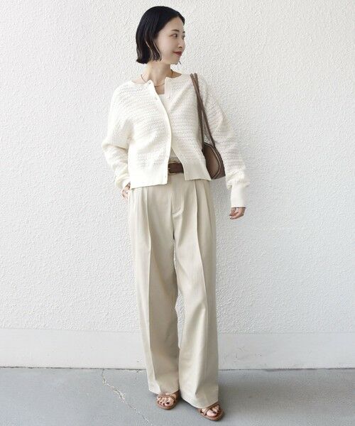 SHIPS / シップス カーディガン・ボレロ | 《予約》〈手洗い可能〉柄編み 2WAY カーディガン | 詳細1