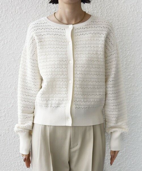 SHIPS / シップス カーディガン・ボレロ | 《予約》〈手洗い可能〉柄編み 2WAY カーディガン | 詳細12